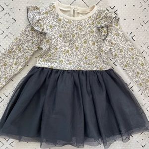 Zara floral tulle dress